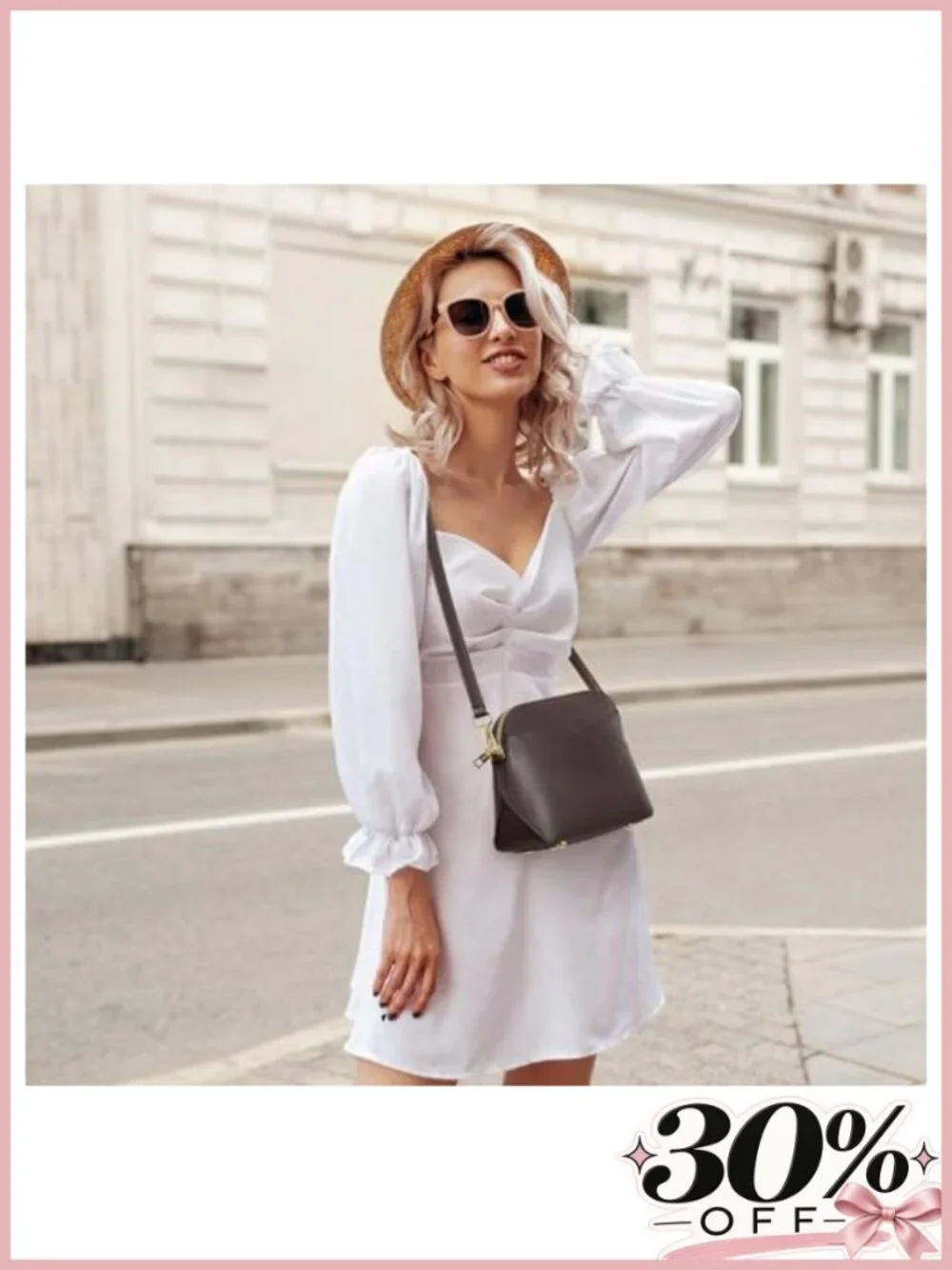 Genuine Leather Crossbody Bag Adjustable Strap Zip Purse Travel